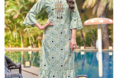 Wooglee Tarang Rayon Print Kurti Collection Design 6001 to 6006 Series (5)