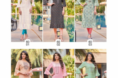 Wooglee Tarang Rayon Print Kurti Collection Design 6001 to 6006 Series (6)