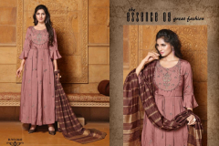 Yami Fashion Gajban Viscose Gown With Dupatta Design 3641 to 3646 3