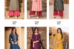 Yami Fashion Reshami Vol 02 Viscose Embroidery Work Kurti With Plazzo 3911 to 3916 Series (10)