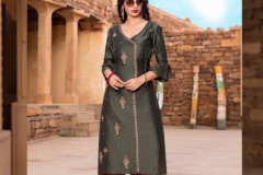 Yami Fashion Reshami Vol 02 Viscose Embroidery Work Kurti With Plazzo 3911 to 3916 Series (13)