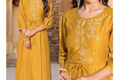 Yami Fashion Reshami Vol 02 Viscose Embroidery Work Kurti With Plazzo 3911 to 3916 Series (4)