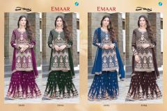 Your Choice Emaar Blooming Georgette Design 3593 to 3596
