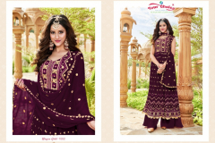 Your Choice Nyraa Gold Georgette With Embroidery Work Collection Design 1001 to 1006 Series (5)