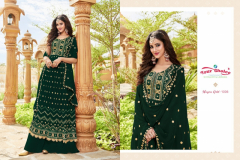Your Choice Nyraa Gold Georgette With Embroidery Work Collection Design 1001 to 1006 Series (6)