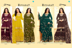 Your Choice Riyasat Blooming Georgette garara Design 3669 to 3673
