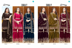 Your Choice Zaraa Vol 7 Georgette Sharara Salwar Suit Design 3969 to 3974 Series (4)