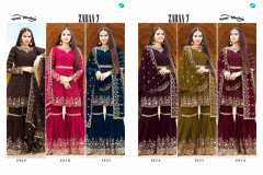 Your Choice Zaraa Vol 7 Georgette Sharara Salwar Suit Design 3969 to 3974 Series (6)