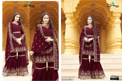 Your Choice Zaraa Vol 7 Georgette Sharara Salwar Suit Design 3969 to 3974 Series (7)