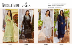 Zaha Naushad Imdad Georgette Embroidered Pakistani Suits Collection 10082 to 10085 Series (5)