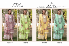 Zaha Zainab Georgette Chottani Pakistani Salwar Suits Design 10057B to 10057G Series (5)
