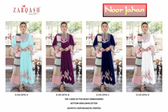 Zarqash Noor Jahan Z-2076 Pakistani Salwar Suit Design 2076-A to 2076-D Series (3)