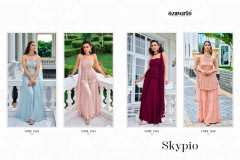 Zaveri Skypio Viscose Top With Palazzo & Dupatta Design 1043 to 1046 Series (4)