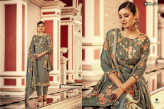 Zulfat Designer Suits Al'MARINA Woollen Pashmina Collection Design 459001 to 459010 Series (14)