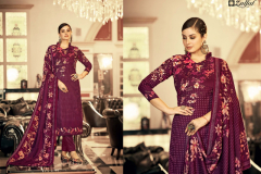 Zulfat Designer Suits Al'MARINA Woollen Pashmina Collection Design 459001 to 459010 Series (2)