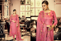 Zulfat Designer Suits Al'MARINA Woollen Pashmina Collection Design 459001 to 459010 Series (9)