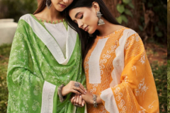 Zulfat Designer Suits Gulmohar Pure Cotton With Designer Print Salwar Suits Collection Design 485-001 to 485-010 Series (1)