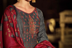 Zulfat Designer Suits Madhubani Woollen Pashmina Winter Collection Design 455-001 to 455-010 Series (1)