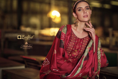 Zulfat Designer Suits Madhubani Woollen Pashmina Winter Collection Design 455-001 to 455-010 Series (2)