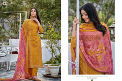 Zulfat Designer Suits Tamanna Pure Cotton Printed & Mirror Handwork Suits Collection Design 488-001 to 488-010 Series (10)