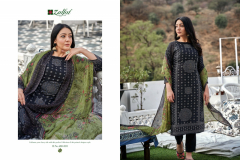 Zulfat Designer Suits Tamanna Pure Cotton Printed & Mirror Handwork Suits Collection Design 488-001 to 488-010 Series (3)