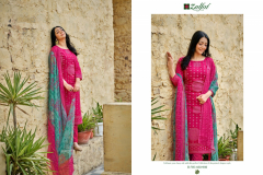 Zulfat Designer Suits Tamanna Pure Cotton Printed & Mirror Handwork Suits Collection Design 488-001 to 488-010 Series (8)