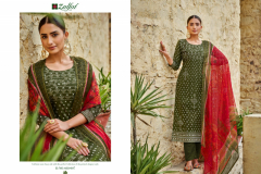 Zulfat Designer Suits Tamanna Pure Cotton Printed & Mirror Handwork Suits Collection Design 488-001 to 488-010 Series (9)
