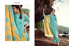 Zulfat Designer Suits Waves Cotton Collection Design 428001 to 428010 Series (6)